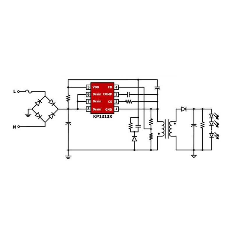 La karakterizaĵoj de ACDC Constant Current Chip